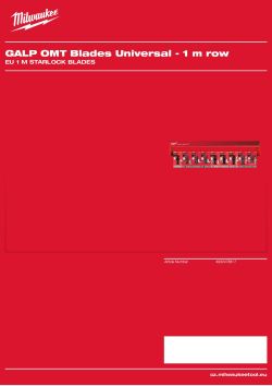MILWAUKEE EU 1 m Starlock Blades 4932478817 A4 PDF