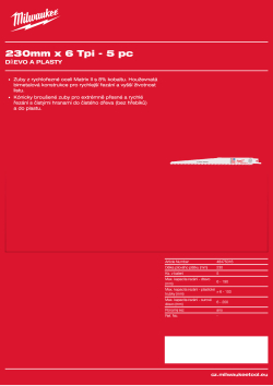 MILWAUKEE Wood & Plastics 48475016 A4 PDF
