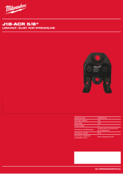 MILWAUKEE Press Jaw ACR Streamline 4932500104 A4 PDF