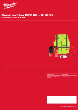 MILWAUKEE Construction PPE Kit 4932492063 A4 PDF