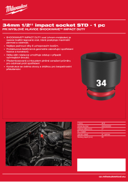 MILWAUKEE SHOCKWAVE™ IMPACT DUTY IMPACT SOCKETS 4932500300 A4 PDF