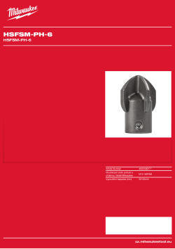 MILWAUKEE HSFSM-PH-6 4932499171 A4 PDF