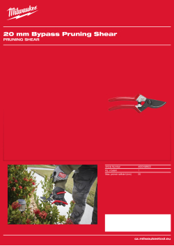 MILWAUKEE Pruning Shear 4932498622 A4 PDF