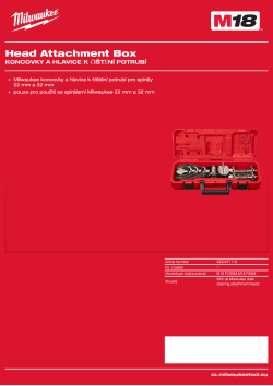 MILWAUKEE Box na přídavné hlavice 4932471718 A4 PDF