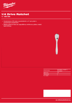 MILWAUKEE ½″ ráčna 4932499523 A4 PDF