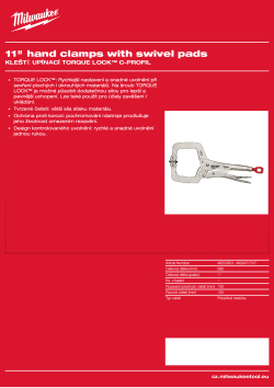 MILWAUKEE Upínací svorky 11″ s pohyblivými čelistmi 4932471727 A4 PDF