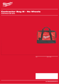MILWAUKEE Contractor Bag 4931411958 A4 PDF
