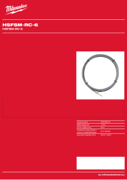 MILWAUKEE HSFSM-RC-6 4932499172 A4 PDF
