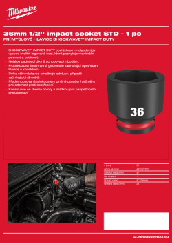 MILWAUKEE SHOCKWAVE™ IMPACT DUTY IMPACT SOCKETS 4932500302 A4 PDF