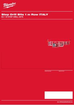 MILWAUKEE EU 1 m Step Drill Bits 4932479132 A4 PDF