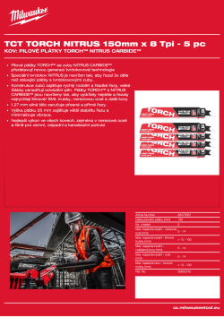 MILWAUKEE Metal: Torch with Nitrus Carbide 48475561 A4 PDF