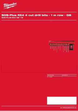 MILWAUKEE GB 1 m SDS-Plus RX4 4932430519 A4 PDF