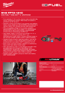 MILWAUKEE M18 FUEL™ ONE-KEY™ 2″ závitořez 4933499200 A4 PDF