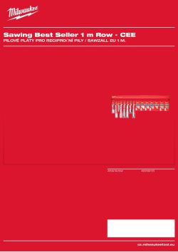 MILWAUKEE EU 1 m Sawzall Blades 4932492125 A4 PDF
