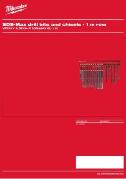 MILWAUKEE EU 1 m SDS-Max drill bits & chisels 4932430497 A4 PDF