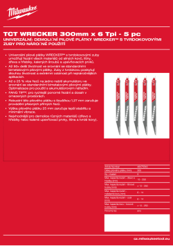 MILWAUKEE Multi-Material: Wrecker with carbide teeth 48475543 A4 PDF