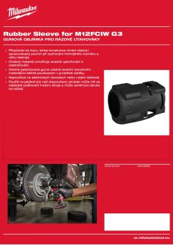 MILWAUKEE Gumová objímka pro M12 FCIW G3 4932499365 A4 PDF