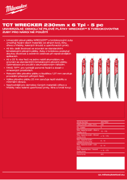 MILWAUKEE Multi-Material: Wrecker with carbide teeth 48475542 A4 PDF