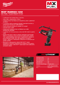 MILWAUKEE MX FUEL™ elektrický pěch 4933498159 A4 PDF