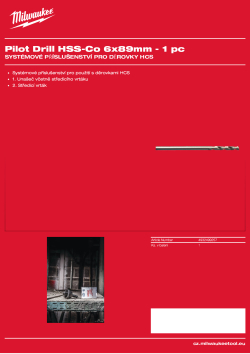 MILWAUKEE HCS Holesaws System Attachments 4932499257 A4 PDF