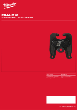 MILWAUKEE Press tool adaptors 4932500093 A4 PDF