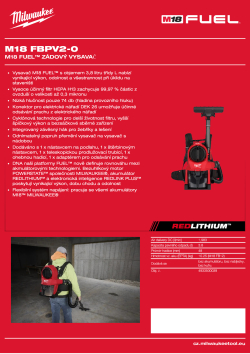 MILWAUKEE M18 FUEL™ zádový vysavač 4933500039 A4 PDF