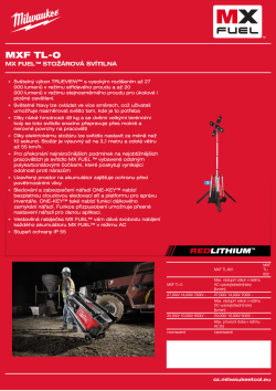 MILWAUKEE MX FUEL™ stožárová svítilna 4933492340 A4 PDF