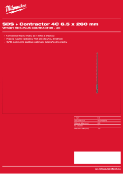MILWAUKEE SDS-Plus Contractor - 4C 4932498876 A4 PDF