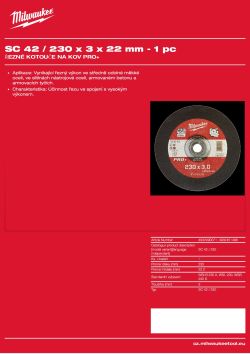 MILWAUKEE SC 42 / 230 4932451498 A4 PDF