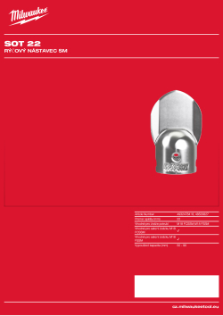 MILWAUKEE Malý rýčový nástavec pro spirály 22 mm 48533827 A4 PDF