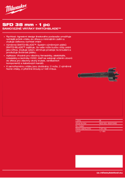 MILWAUKEE Selfeed Drill Bits 4932479482 A4 PDF
