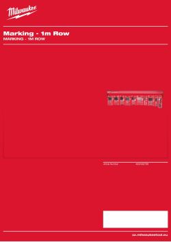 MILWAUKEE Marking - 1m Row 4932492788 A4 PDF