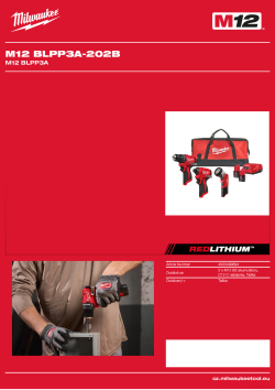 MILWAUKEE M12 BLPP3A 4933499694 A4 PDF