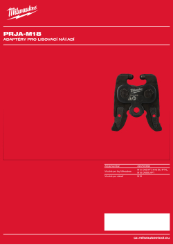 MILWAUKEE Press tool adaptors 4932500094 A4 PDF