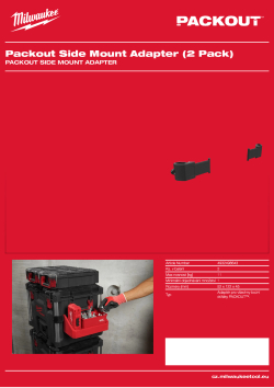 MILWAUKEE Adaptér pro boční montáž PACKOUT™ 4932498643 A4 PDF