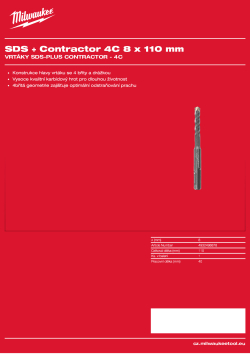 MILWAUKEE SDS-Plus Contractor - 4C 4932498878 A4 PDF