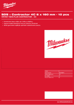 MILWAUKEE SDS-Plus Contractor - 4C 4932498870 A4 PDF