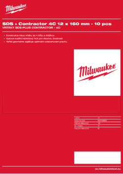 MILWAUKEE SDS-Plus Contractor - 4C 4932498894 A4 PDF