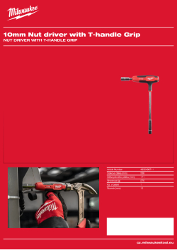 MILWAUKEE Trubkový šroubovák s T rukojetí 10 mm 4932498711 A4 PDF