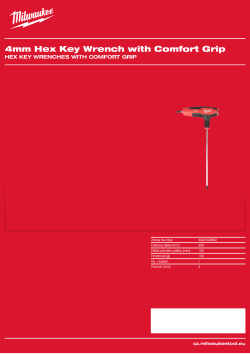 MILWAUKEE Imbusový klíč s pohodlnou rukojetí 4 mm 4932498682 A4 PDF