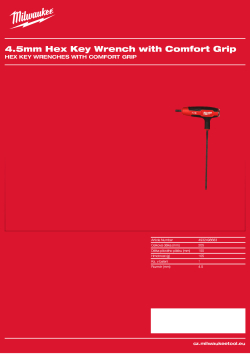 MILWAUKEE Imbusový klíč s pohodlnou rukojetí 4,5 mm 4932498683 A4 PDF