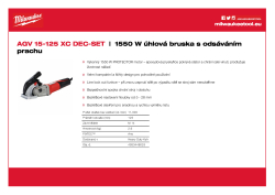 MILWAUKEE 1550 W úhlová bruska s odsáváním prachu (prořez 28 mm) 4933448025 A4 PDF