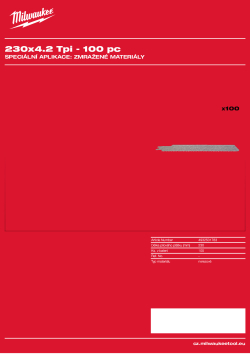 MILWAUKEE Frozen Materials 4932501783 A4 PDF