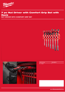 MILWAUKEE 7dílná sada trubkových šroubováků s pohodlnou rukojetí a držákem 4932498704 A4 PDF