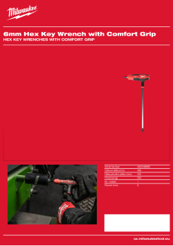 MILWAUKEE Imbusový klíč s pohodlnou rukojetí 6 mm 4932498685 A4 PDF