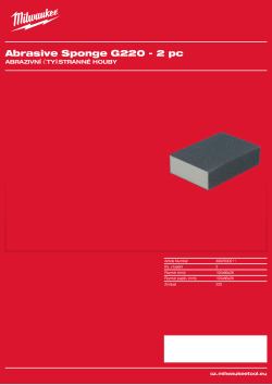 MILWAUKEE Abrasive Sponges 4932500211 A4 PDF