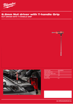 MILWAUKEE Trubkový šroubovák s T rukojetí 5,5 mm 4932498706 A4 PDF