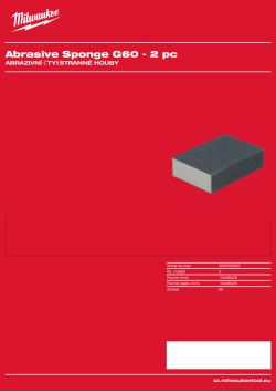 MILWAUKEE Abrasive Sponges 4932500208 A4 PDF