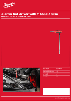 MILWAUKEE Trubkový šroubovák s T rukojetí 5,5 mm 4932498706 A4 PDF