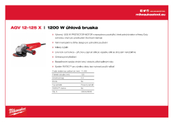 MILWAUKEE 1200 W 125 mm úhlová bruska s AVS 4933428085 A4 PDF